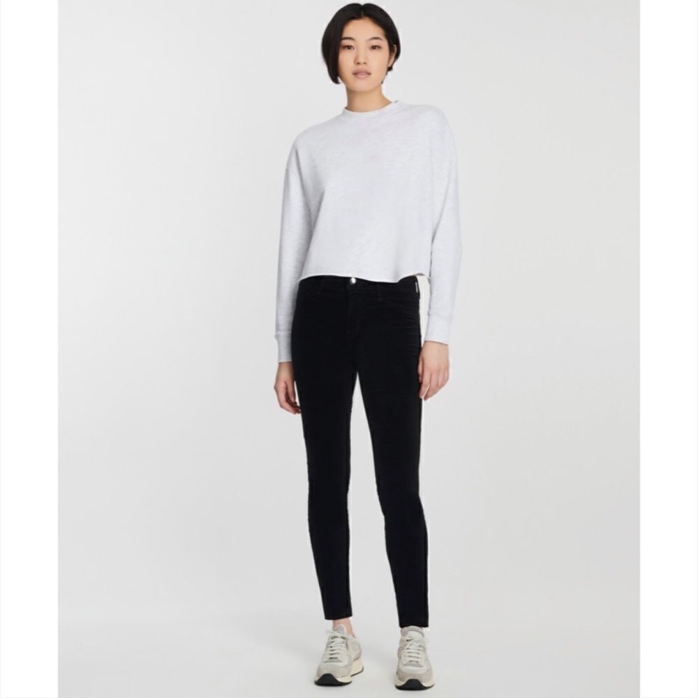 JBRAND Corduroy Pencil Leg Black Jeans
